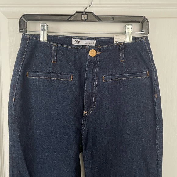 NWT- Zara Mini Flare Jeans - Picture 7 of 14